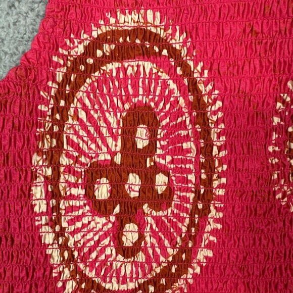 House of Harlow 1960 Top Skirt Set Womens Large Pink Print One Shoulder NWT - Picture 10 of 11